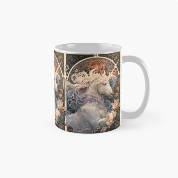 Item preview, Art nouveau unicorn designed and sold by MendaciousMina.