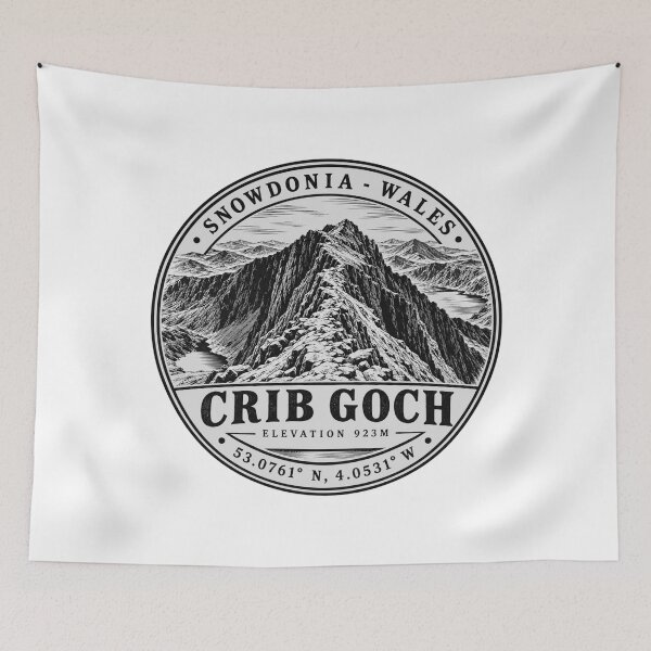 Item preview, Crib Goch Snowdonia Wales Ridge Walk Welsh Mountain designed and sold by jeshands.
