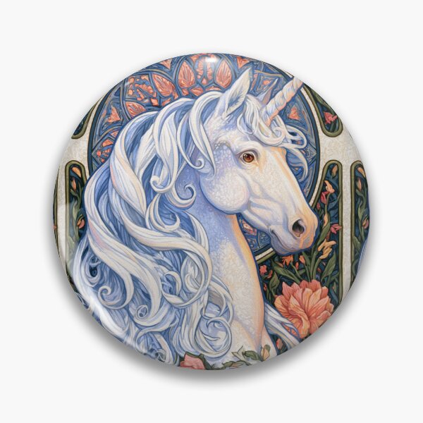 Item preview, Art nouveau unicorn designed and sold by MendaciousMina.