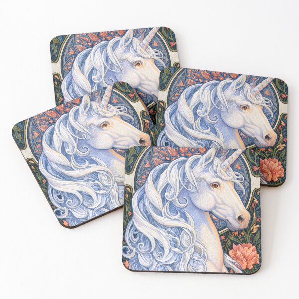 Item preview, Art nouveau unicorn designed and sold by MendaciousMina.