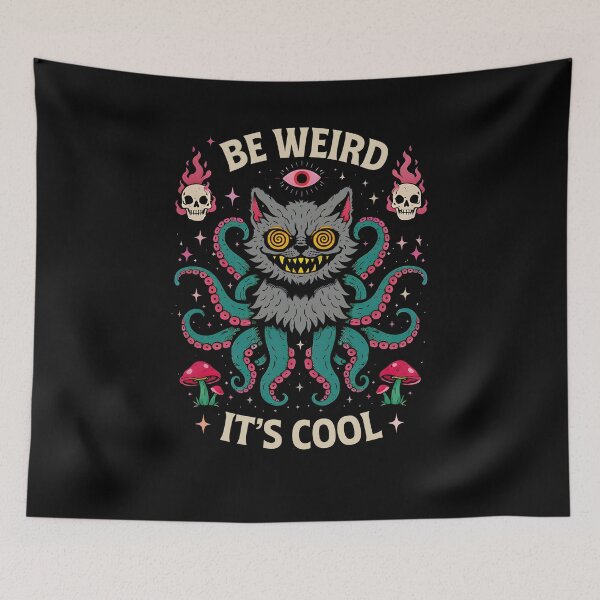 Item preview, Be Weird It's Cool Cat Octopus designed and sold by Tracy J Provost.