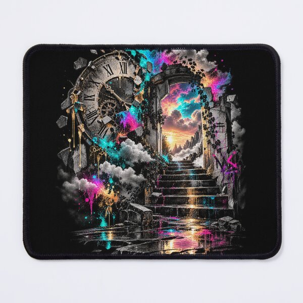 Item preview, Beyond Time - Surreal Clock Portal Fantasy Art designed and sold by Personiq Kaleido.