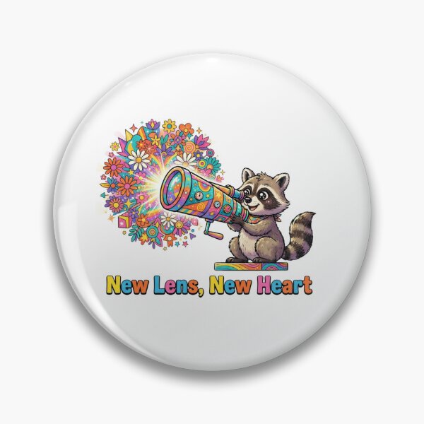 Item preview, New Lens New Heart Kaleidoscope Raccoon designed and sold by Sanan Israyilli.
