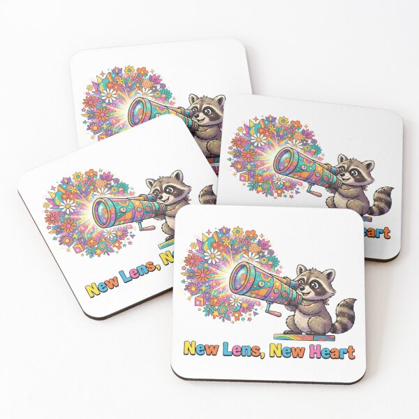Item preview, New Lens New Heart Kaleidoscope Raccoon designed and sold by Sanan Israyilli.