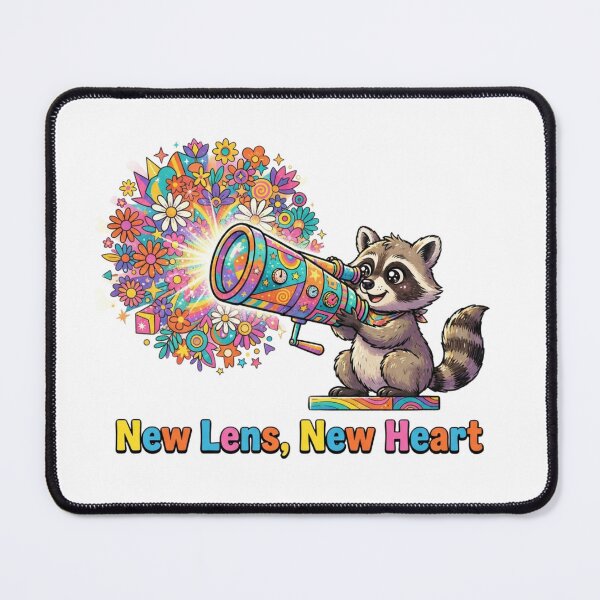 Item preview, New Lens New Heart Kaleidoscope Raccoon designed and sold by Sanan Israyilli.