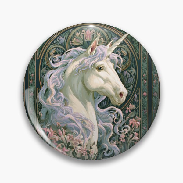 Item preview, Art nouveau unicorn designed and sold by MendaciousMina.