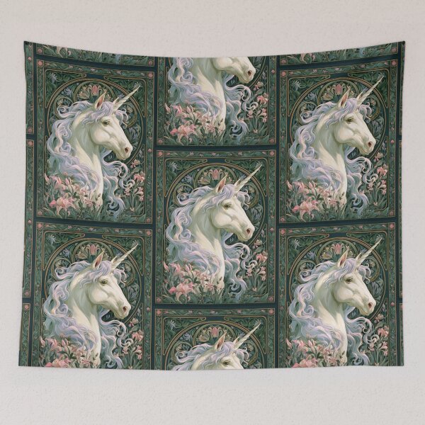 Item preview, Art nouveau unicorn designed and sold by MendaciousMina.