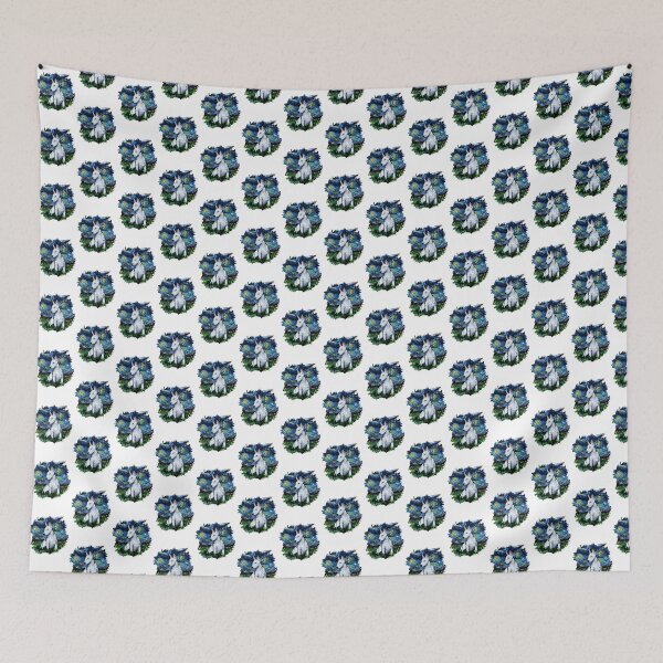 Item preview, Bull Terrier Silhouette at Night with Decorative Border Artwork designed and sold by Zoro3sword.