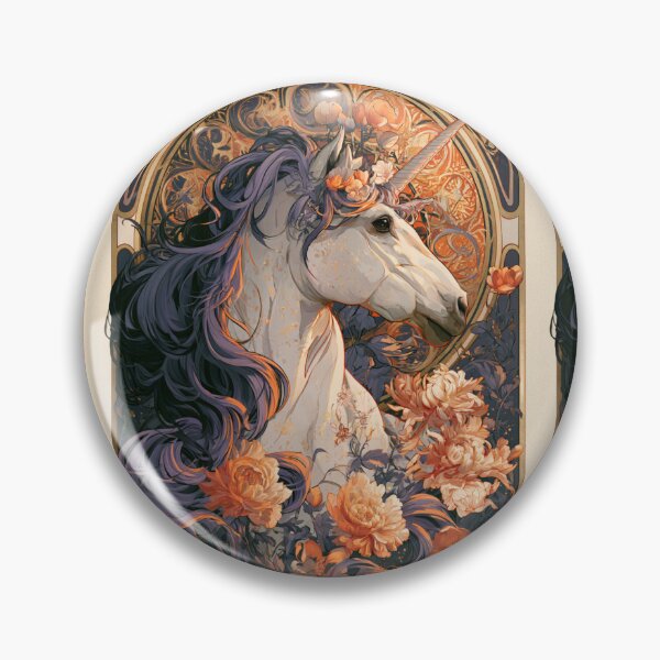 Item preview, Art nouveau unicorn designed and sold by MendaciousMina.