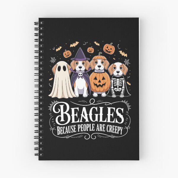 Item preview, Beagles Because People Are Creepy – Funny Halloween Beagle Dog Art designed and sold by jkrphoto.