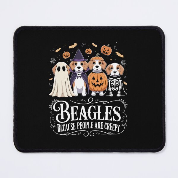 Item preview, Beagles Because People Are Creepy – Funny Halloween Beagle Dog Art designed and sold by jkrphoto.