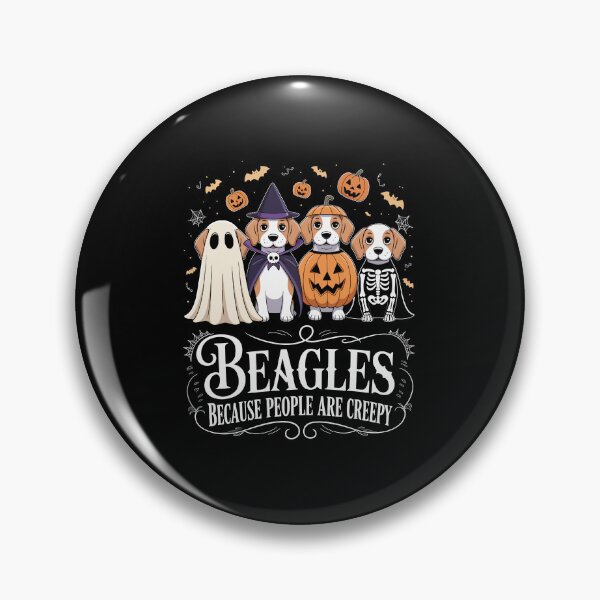 Artikelvorschau, Beagles, weil Menschen gruselig sind – Lustige Halloween-Beagle-Hundezeichnungen entworfen und verkauft von jkrphoto.