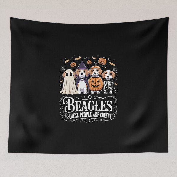 Item preview, Beagles Because People Are Creepy – Funny Halloween Beagle Dog Art designed and sold by jkrphoto.