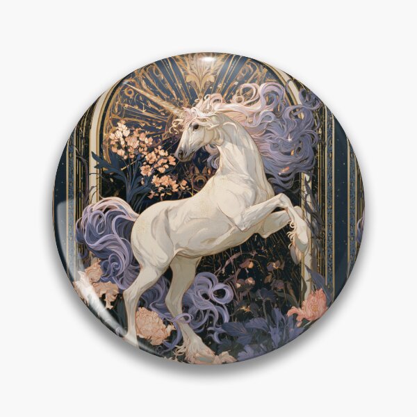 Item preview, Art nouveau unicorn designed and sold by MendaciousMina.