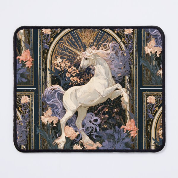 Item preview, Art nouveau unicorn designed and sold by MendaciousMina.