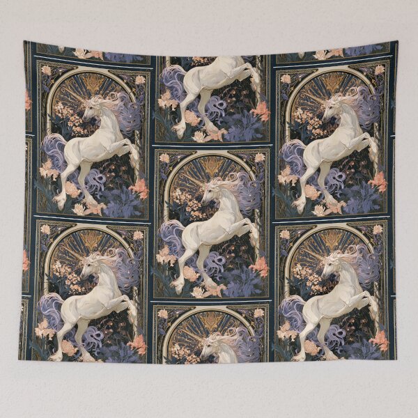 Item preview, Art nouveau unicorn designed and sold by MendaciousMina.