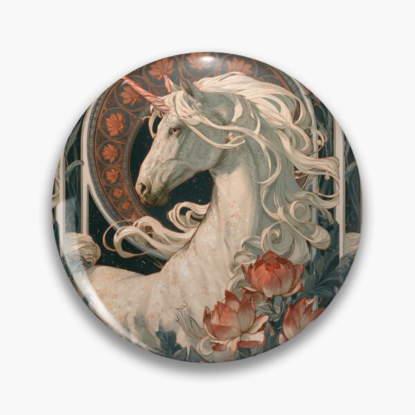 Item preview, Art nouveau unicorn designed and sold by MendaciousMina.