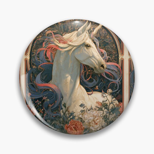 Item preview, Art nouveau unicorn designed and sold by MendaciousMina.