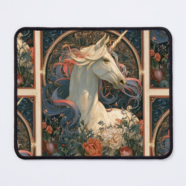 Item preview, Art nouveau unicorn designed and sold by MendaciousMina.