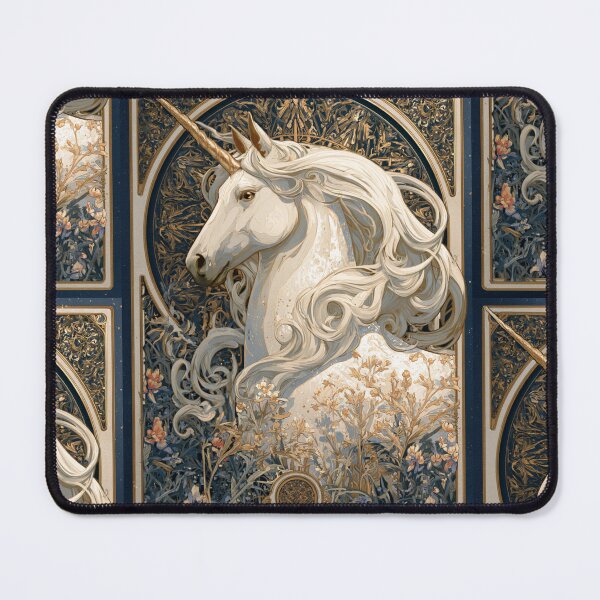 Item preview, Art nouveau unicorn designed and sold by MendaciousMina.