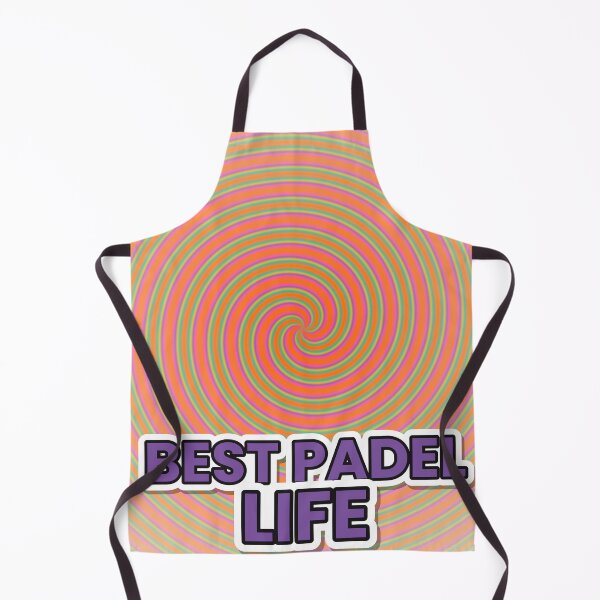 Item preview, Best Padel Life Groovy Retro Swirl Design designed and sold by CourtCultureHQ.