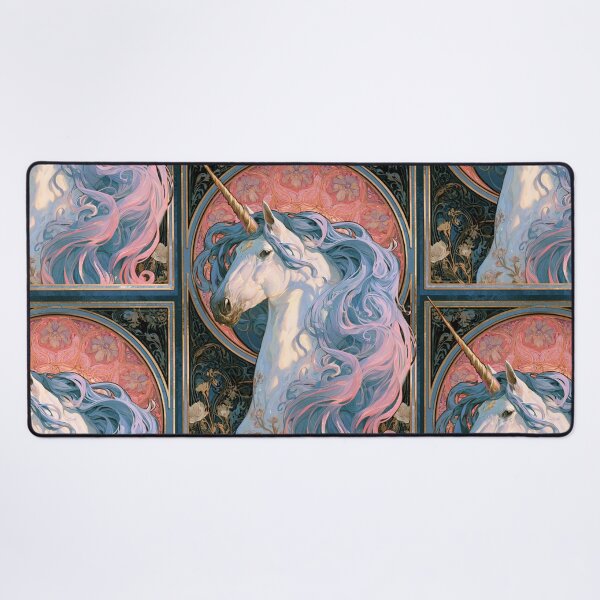 Item preview, Art nouveau unicorn designed and sold by MendaciousMina.