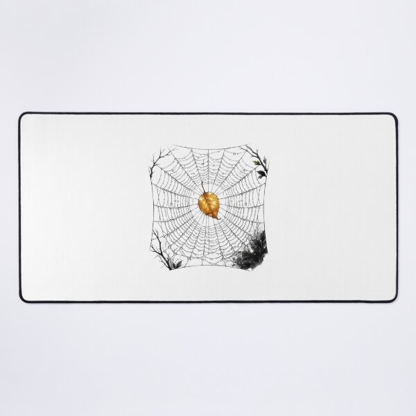 Item preview, Golden Autumn Leaf Dewy Spiderweb designed and sold by Sanan Israyilli.