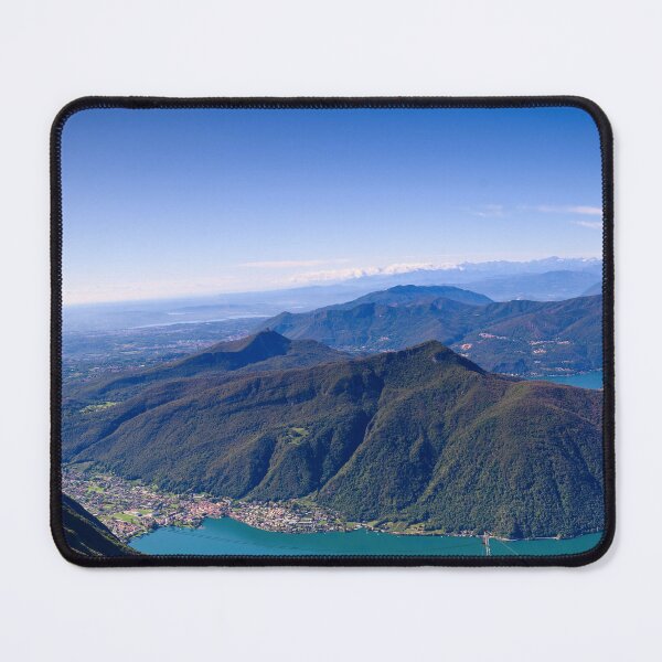 Item preview, Ariel view of Lago di Lugano, Switzerland color photograph designed and sold by Jéanpaul  Ferro.