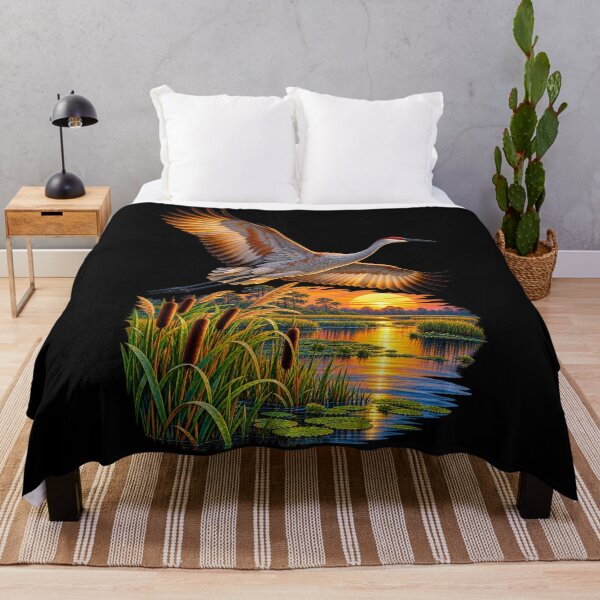 Item preview, Sandhill Crane Sunset Flight designed and sold by RockitBaby.