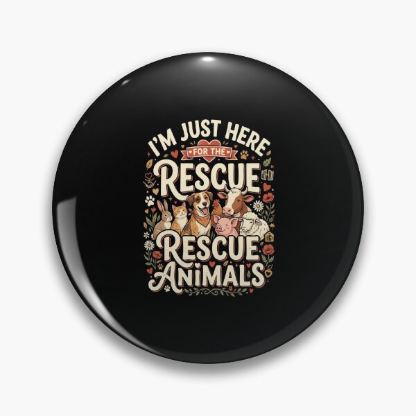 Item preview, Vegan Animals I’m Just Here For The Rescue Animals Vegan   designed and sold by YASSINE HZ.