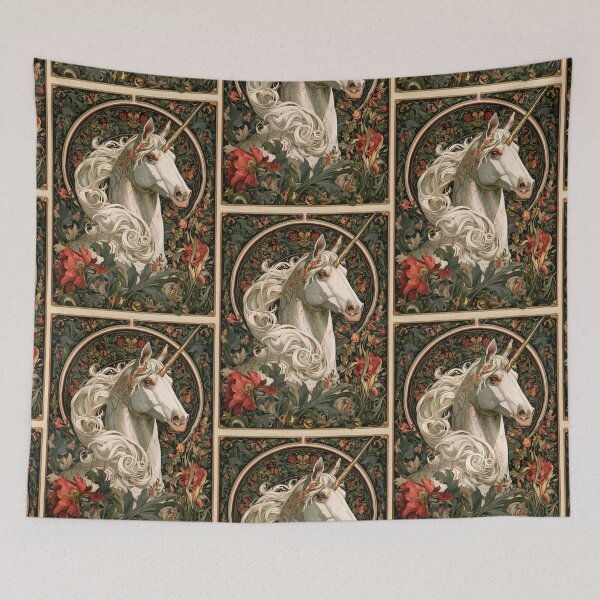 Item preview, Art nouveau unicorn designed and sold by MendaciousMina.