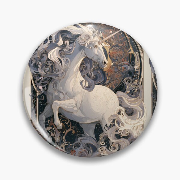 Item preview, Art nouveau unicorn designed and sold by MendaciousMina.