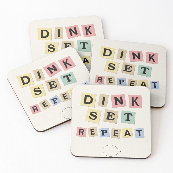 Item preview, Dink Set Repeat Funny Pickleball Design designed and sold by CourtCultureHQ.