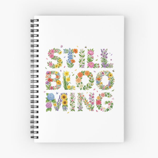 Item preview, Still Blooming Colorful Floral Typography designed and sold by Sanan Israyilli.