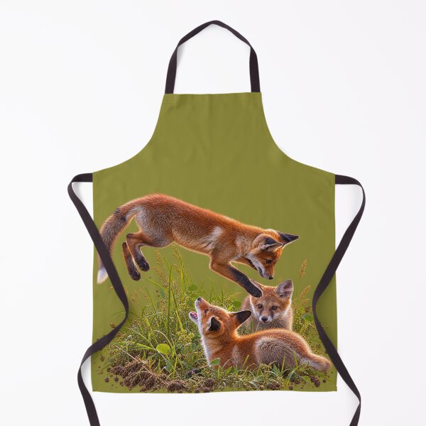 Item preview, Three Playful Fox Kits in Meadow Grass designed and sold by Medve Photography & Design.