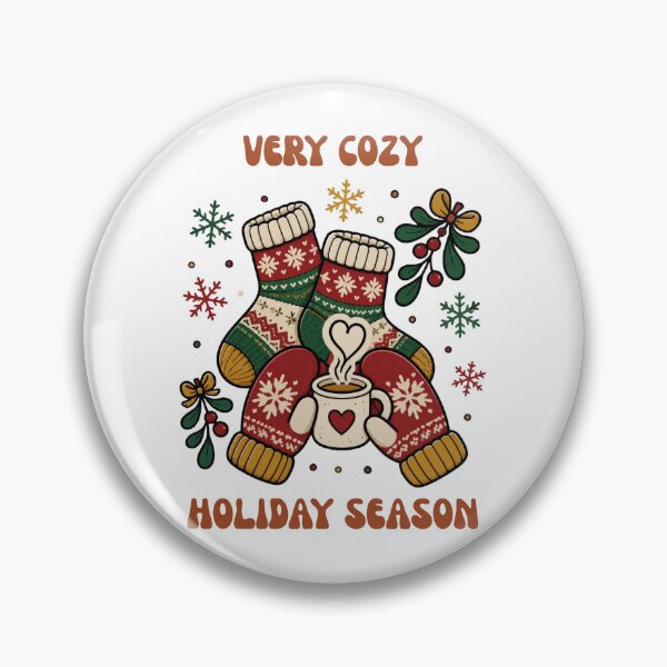 Item preview, The Snuggle Is Real Cute Winter Socks Retro Christmas Sticker Art designed and sold by wildsilencee.