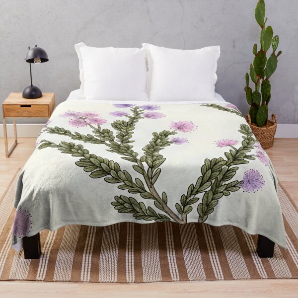 Item preview, Lilac Heath Flower & Fern Sprig Pattern designed and sold by Studio BC.