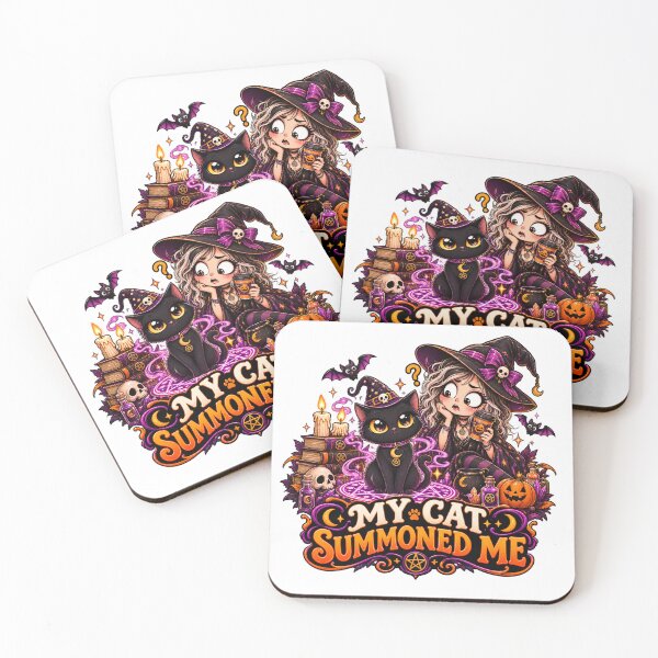 Item preview, My Cat Summoned Me Halloween Design, Witchy Cat Lover, Cute Black Cat Magic, Spooky Halloween designed and sold by Pixanova.