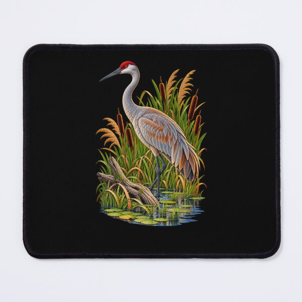 Item preview, Crane Among Marsh Reeds designed and sold by RockitBaby.