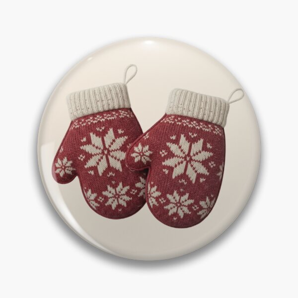 Item preview, Cozy Christmas Red Mittens Sticker designed and sold by The-NOKU-Co.