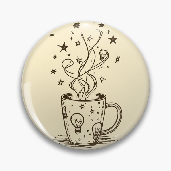 Item preview, Line Art Coffee Mug Ideas Lightbulb Creative Sketch Design designed and sold by @SHINTOSARTSTORE.