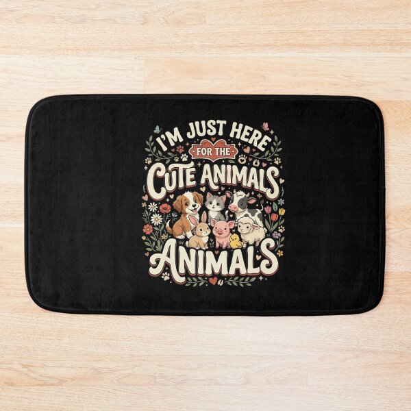 Item preview, Vegan Animals I’m Just Here For The Cute Animals Vegan   designed and sold by YASSINE HZ.