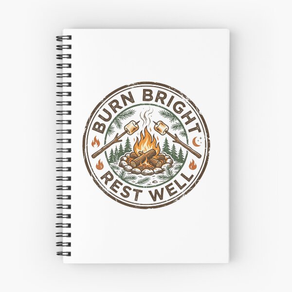 Item preview, Burn Bright Rest Well Campfire Badge designed and sold by Sanan Israyilli.