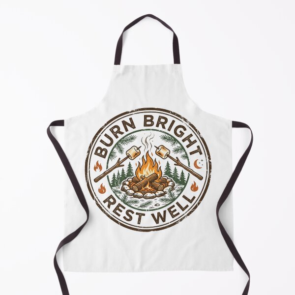 Item preview, Burn Bright Rest Well Campfire Badge designed and sold by Sanan Israyilli.