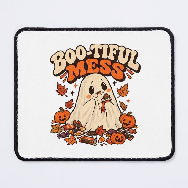 Item preview, Boo-tiful Mess Halloween Ghost designed and sold by IndiVibe.