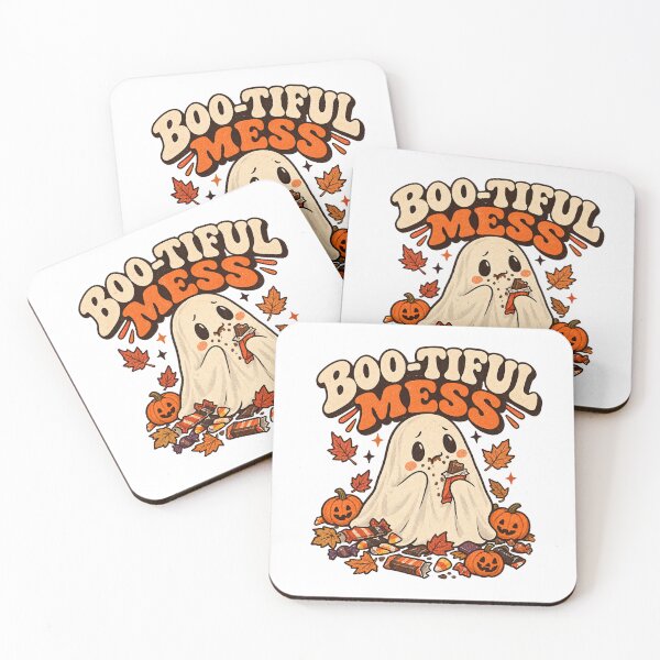 Item preview, Boo-tiful Mess Halloween Ghost designed and sold by IndiVibe.