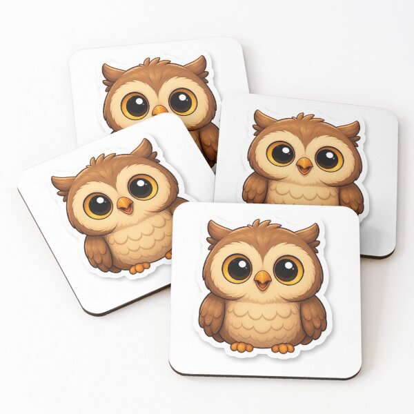 Item preview, Cute Kawaii Owl | Woodland Autumn Forest Character designed and sold by LearnFunStore.
