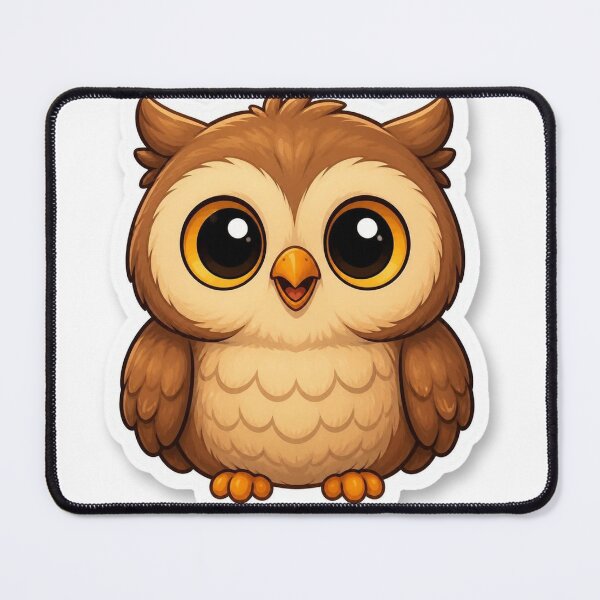 Item preview, Cute Kawaii Owl | Woodland Autumn Forest Character designed and sold by LearnFunStore.