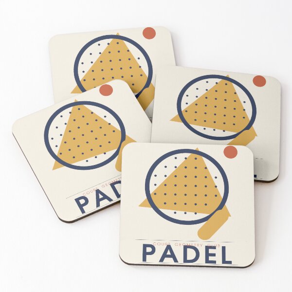 Item preview, Padel Abstract Geometric Poster Design designed and sold by CourtCultureHQ.