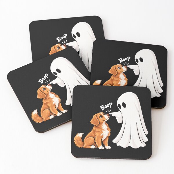 Item preview, Funny Ghost Nova Scotia Duck Tolling Retriever Dog Boop Halloween Design Mom Dad designed and sold by rafaeltto.
